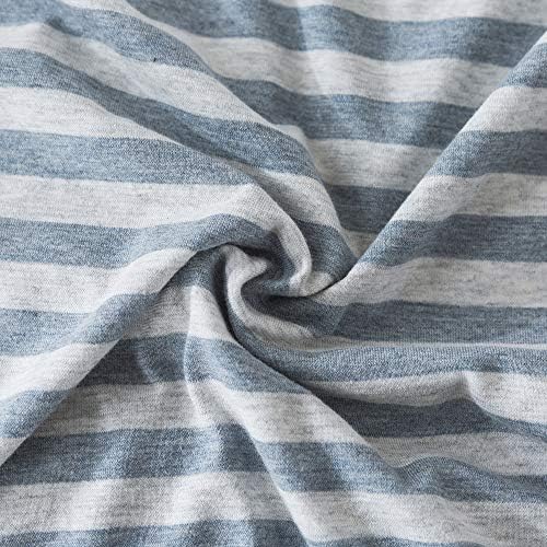 H HOUSEHOLD 100% Jersey Knit Cotton Queen Size Pillowcases Set of 4, Super Soft - Image 4