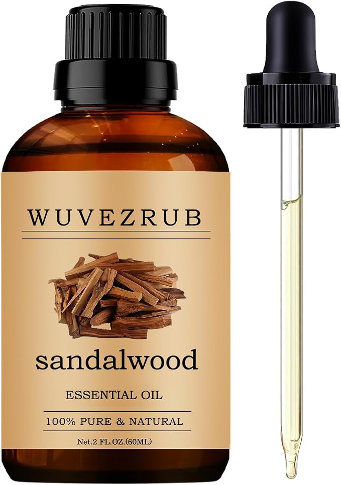 Sandalwood Essential Oils, 60ML Pure and Natural Essential Oil by WUVEZRUB