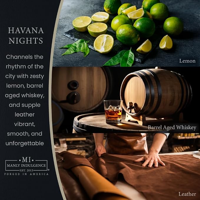 Manly Indulgence Havana Nights Scented Wax Melts, Wax Melt Warmer Cubes - Image 2