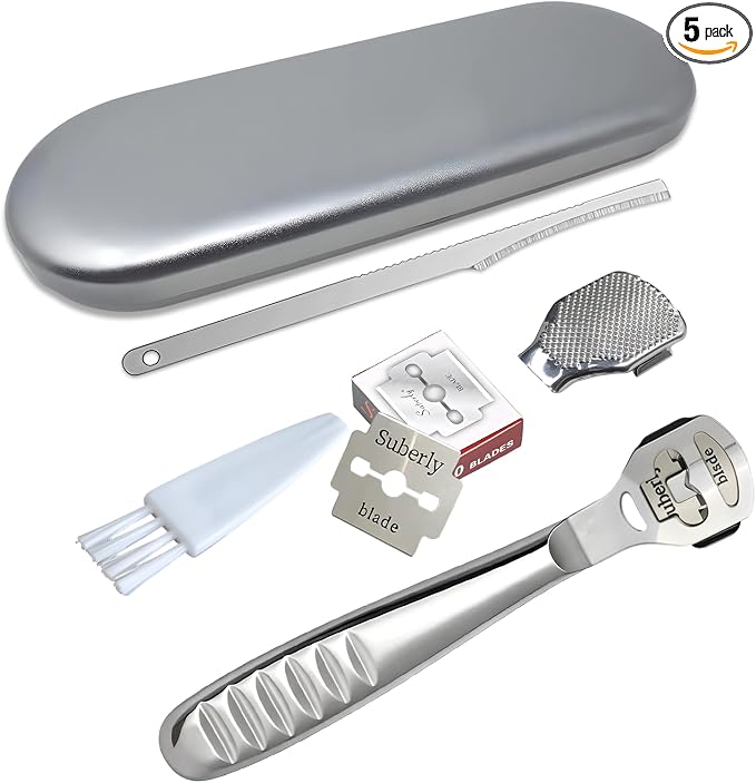 Callus Shaver，Pedicure Foot File Kit，Foot File Callus Remover，Stainless Steel by Unknown