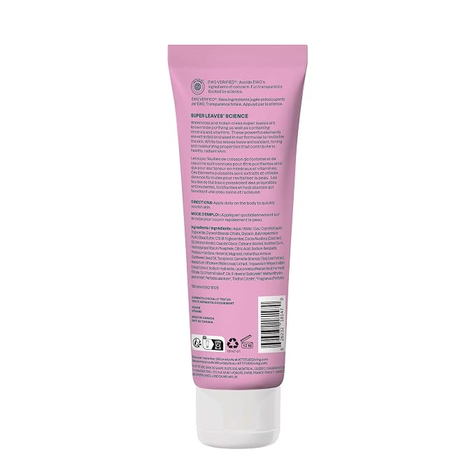 ATTITUDE Body Lotion, EWG Verified, Vegan & Cruelty-Free, Hydrating Moisturizer - Image 7