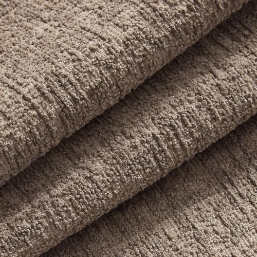 MIULEE Fall Couch Pillow Covers Textured Chenille 22x22 Taupe - Image 2