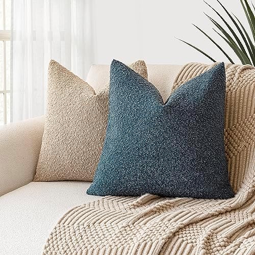 Foindtower Decorative Textured Boucle Throw Pillow Covers 16x16 Inch - Image 5