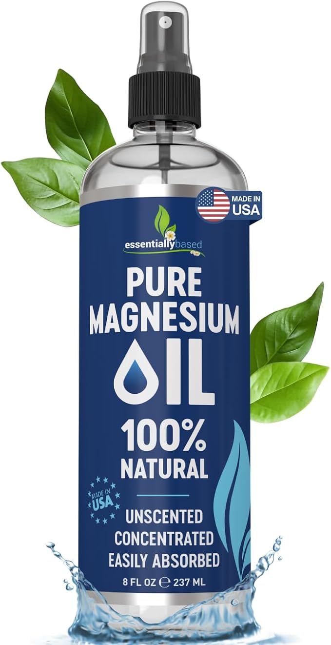 Pure Magnesium Oil Spray 8oz by essentiallybased