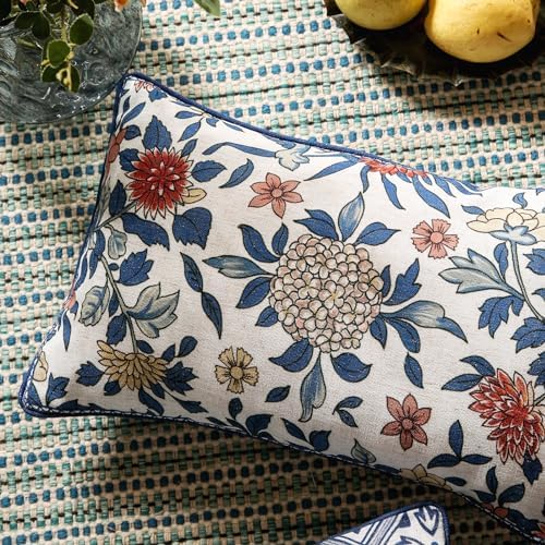 patdrea Designer Vintage Linen Throw Pillow Cover - Image 4