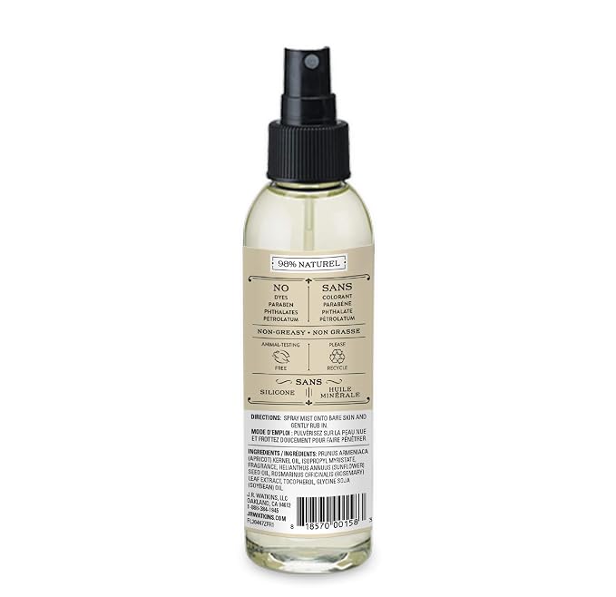 JR Watkins Natural Hydrating Body Oil Mist, Coconut Milk & Honey, Moisturizing - Image 2