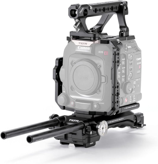 Tilta Camera Cage Advanced Kit for Canon C400 | Includes Full Cage, Rear Accessory Plate, Top Handle Extension, Shoulder Baseplate & More | Arri Rosette, NATO Rail, 3/8"-16 & 1/4"-20