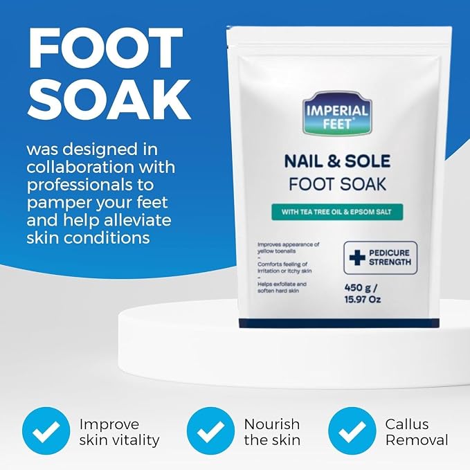 Imperial Feet Epsom Salt Foot Soak-Toenail Repair, Fungus Athletes Foot - Image 8