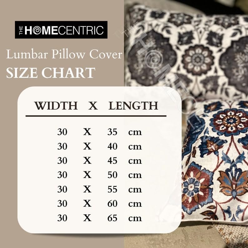 The HomeCentric Decorative Lumbar Pillow Cover Orange Pack of 2, Hand Embrodiery - Image 6