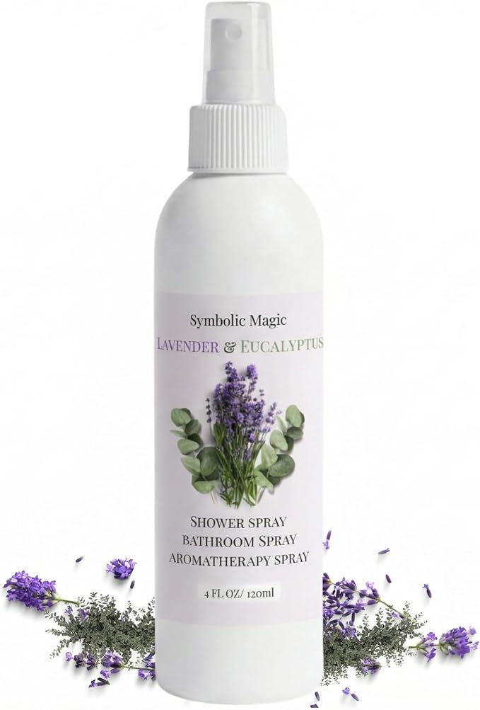 Symbolic Magic Lavender Eucalyptus Bathroom Spray – Essential Oil Shower by Unknown