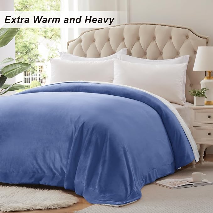 KAWAHOME Sherpa Fleece Queen Size Blanket - Image 5