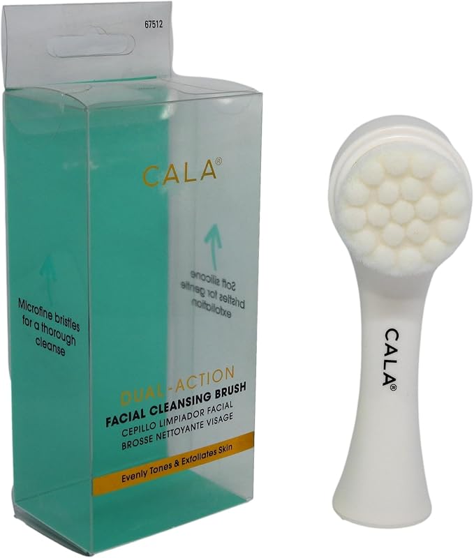 CALA Dual-Action Facial Cleansing Brush, Superfine Soft Bristles Deep Clean - Image 7