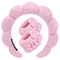 Tetizo Spa Headbands for Washing Face Wristband Set Sponge Makeup Skincare by Tetizo