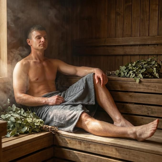 100% Cotton Sauna Kilt Towel Wrap - Image 2
