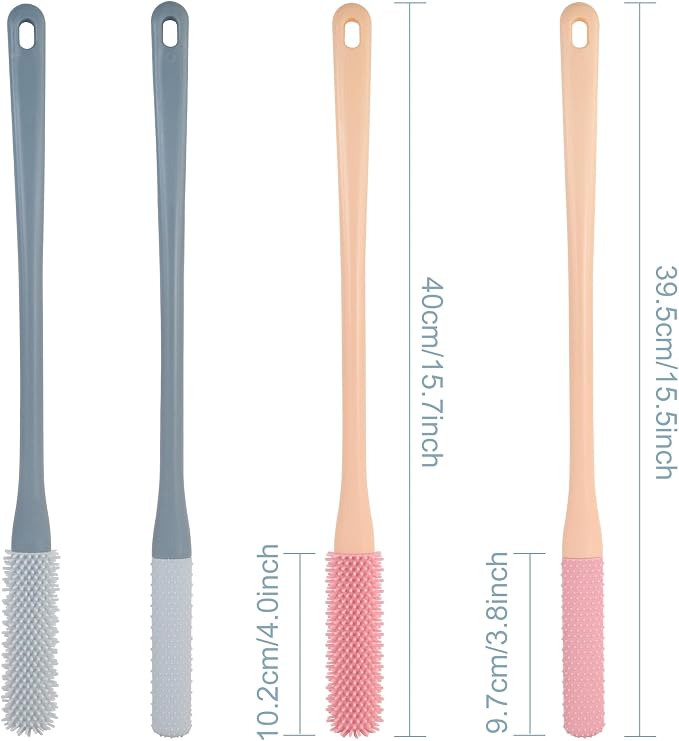 OWIIZI Toe Cleaning Brush 15.7" Foot Scrubber in Shower - Image 6
