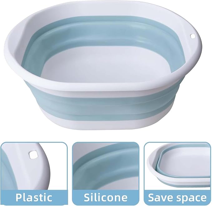 Tlswshsy Portable Pool Foot Bath, Collapsible Pool Foot Wash Basin Tub - Image 3