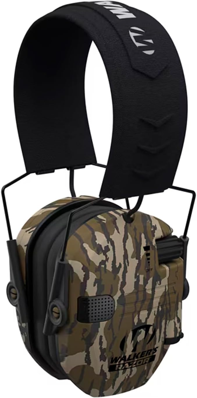 Walker's Razor Slim Ultra Low Profile Compact Design Adjustable Range Shooting Hunting Hearing Protection Electronic Earmuffs