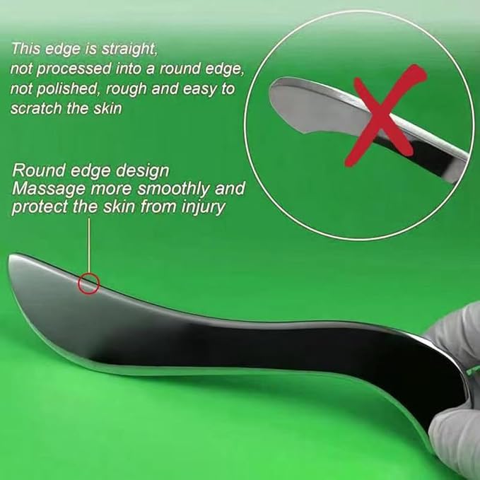Muscle Scraper Tool Set, Stainless Steel IASTM Kit - Image 6