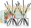 COCODOR Preserved Real Flower Reed Diffuser/April Breeze / 6.7oz / 2 Pack/Reed by COCODOR