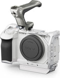 Tilta Full Camera Cage for ZV-E1 Lightweight Kit | Includes Full Cage, Top Handle, 1/4"-20" to NATO Adapter | Cold Shoe, NATO Rail, M3 and 1/4"-20 Threads Mounts | Silver
