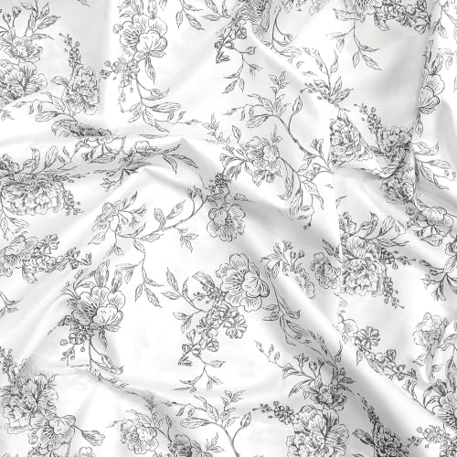 Feather & Stitch 100% Cotton Sateen 500 TC Split King Size Bed Sheet Set - Image 5
