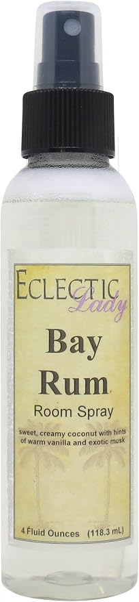 Bay Rum Room Spray, 2 Ounces, No Artificial Colors, or Preservatives by EclecticLady