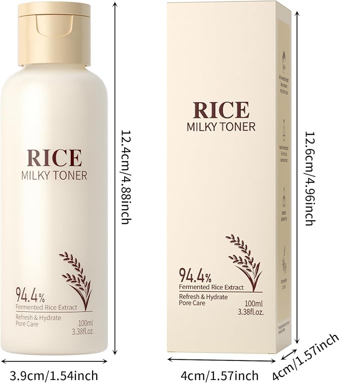 Milky Rice Toner for Face, Rice Toner Korean Facial Deep Hydrating Toners - Image 9
