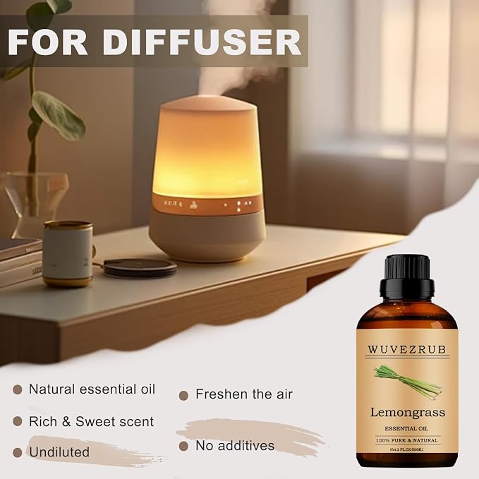 Lemongrass Essential Oil - 60ML Pure and Natural - Image 5