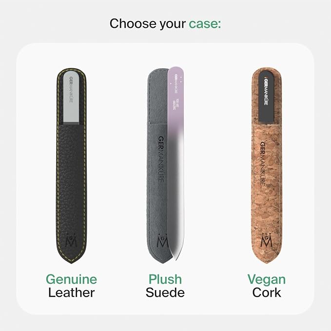 GERMANIKURE Glass Nail File in Cork Sleeve - Image 7