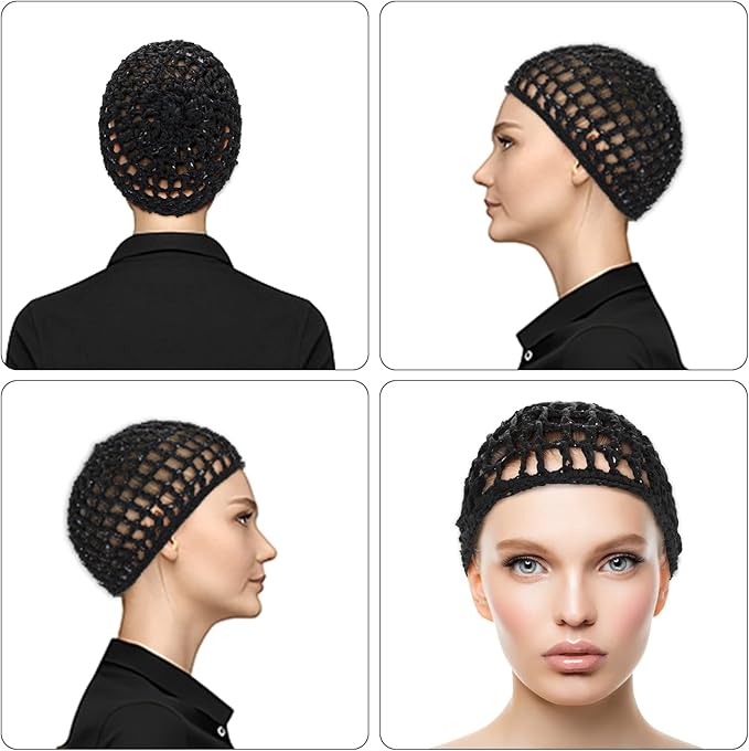 WLLHYF Wig Cap Thick Long Hair Caps Adjustable Net Mesh Braided Weaving Making - Image 3