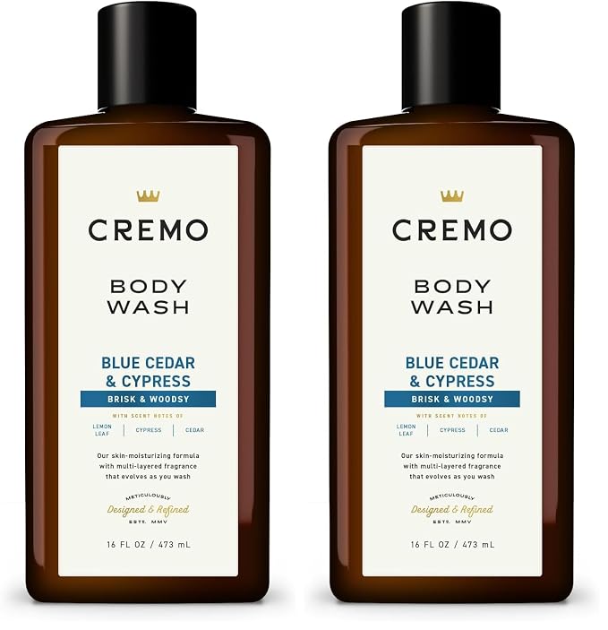 Cremo Body Wash for Men, Rich-Lathering Cypress and Cedar, 16 Fl Oz by CremoCompany