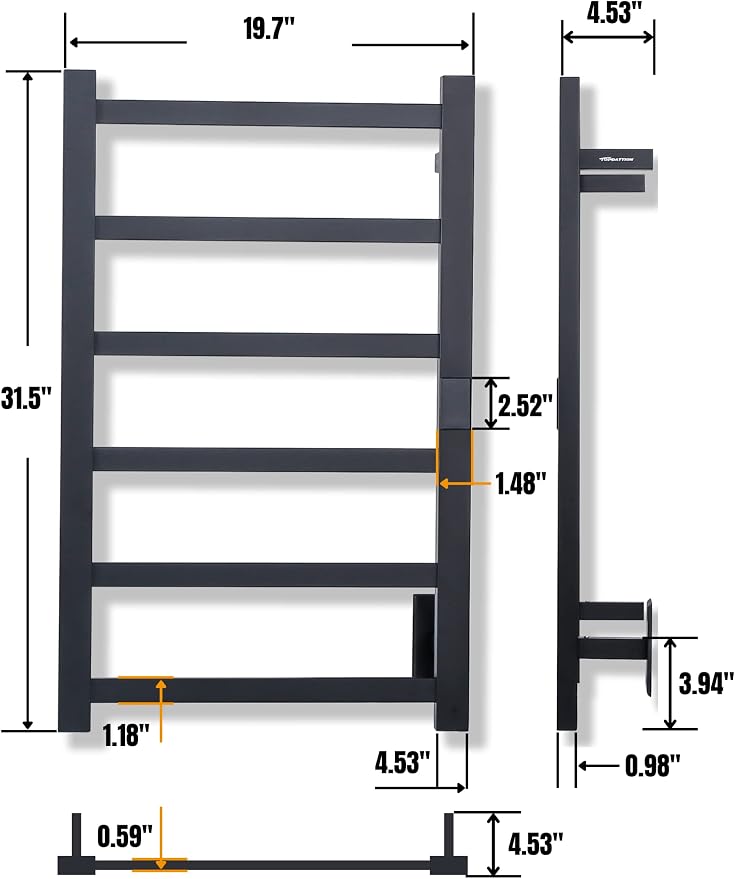 Topdattion Electric Towel Warmer | Super Thin | - Image 3