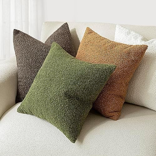 Foindtower Decorative Textured Boucle Throw Pillow Covers 22x22 Inch - Image 6