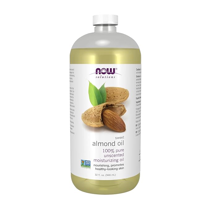 NOW Foods Solutions, Sweet Almond Oil, 100% Pure Moisturizing Oil, Promotes by NOW