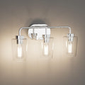 Tipace Modern Bathroom Vanity Lighting Fixtures 3-Lights Industrial Stainless by Tipace