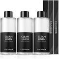 COCODOR Reed Diffuser Oil Refill/Clean Linen /6.7oz / 3 Pack/Aromatherapy by COCODOR