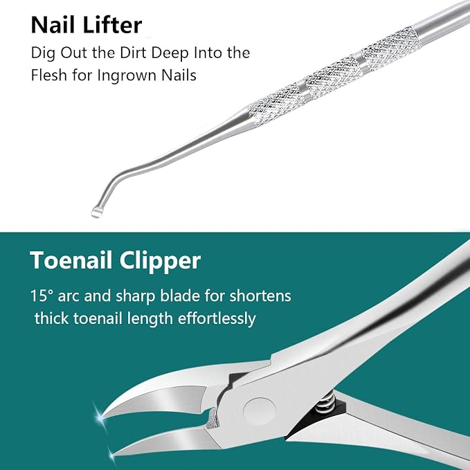 Ingrown Toenail Removal Kit, Pedicure Tools Kit Professional Knife Set - Image 4