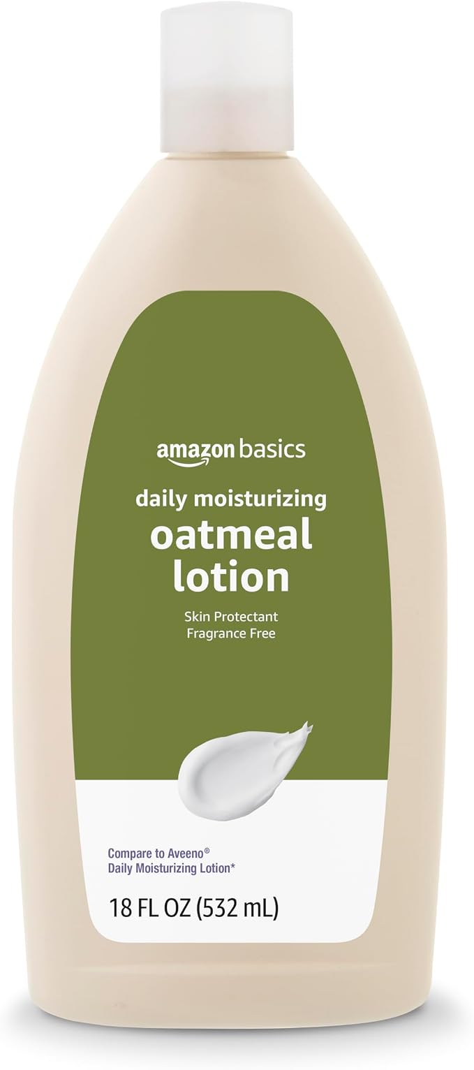 Amazon Basics Daily Moisturizing Oatmeal Body Lotion, Fragrance Free, Non-Greasy by AmazonBasics