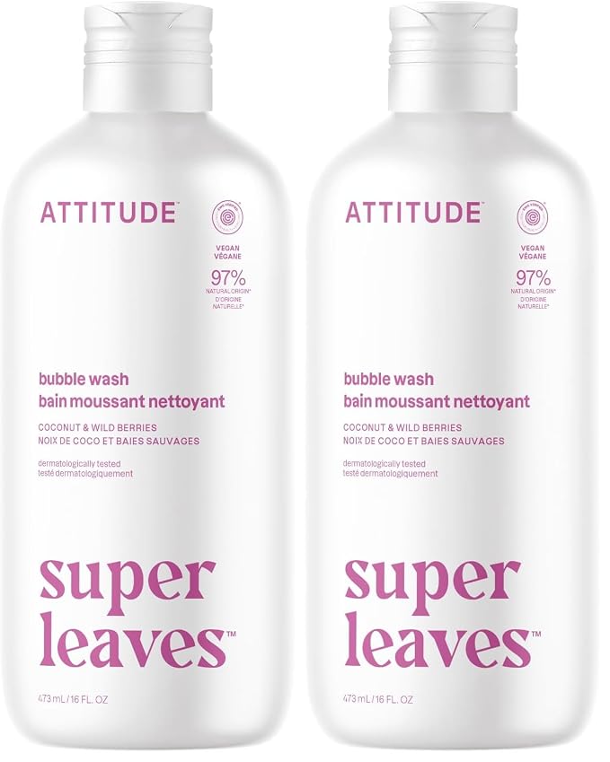 ATTITUDE Bubble Bath, EWG Verified, Plant and Mineral-Based, Dermatologically by ATTITUDE