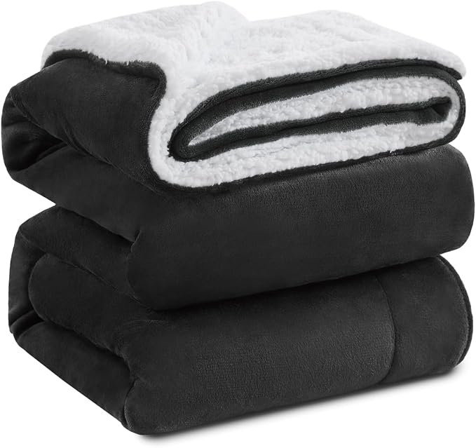 KAWAHOME Sherpa Fleece Throw Blanket by KAWAHOME