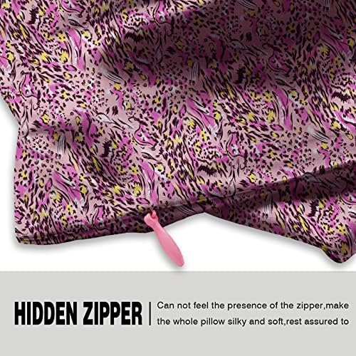 Mulberry Silk Pillowcase for Hair and Skin King Size Leopard Print Silk Pillow - Image 3