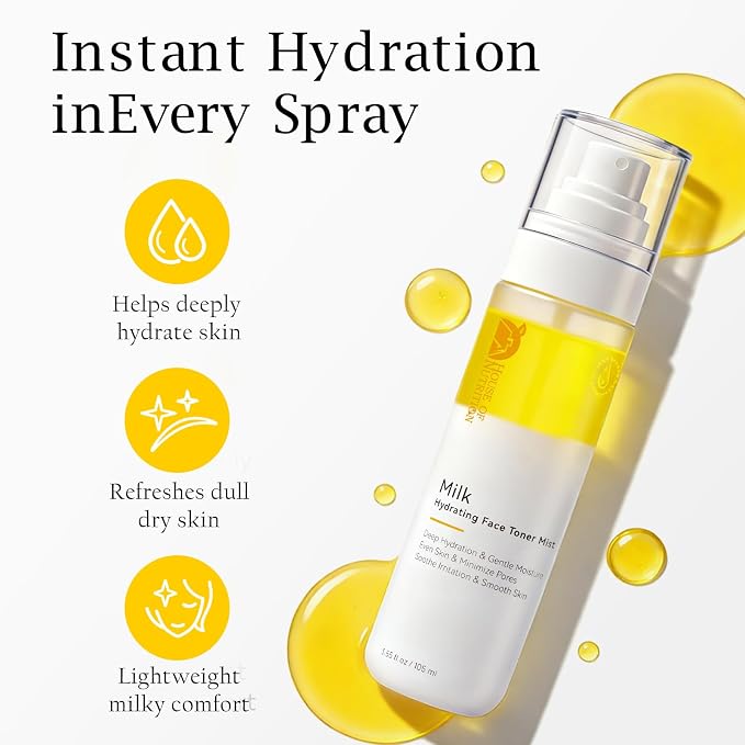 Hydrating Face Mist with Goat Milk Prebiotic – Alcohol-Free Facial Toner Spray - Image 2