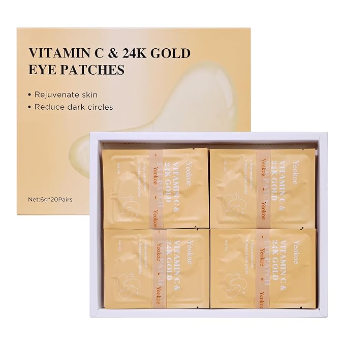 Yeokoe Under Eye Patches for Dark Circles, Puffy Eyes, 20 Pairs Face Masks - Image 7