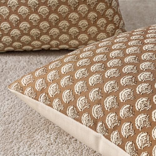 MIULEE Fall Floral Print Decorative Pillow Covers 20x20 - Image 6