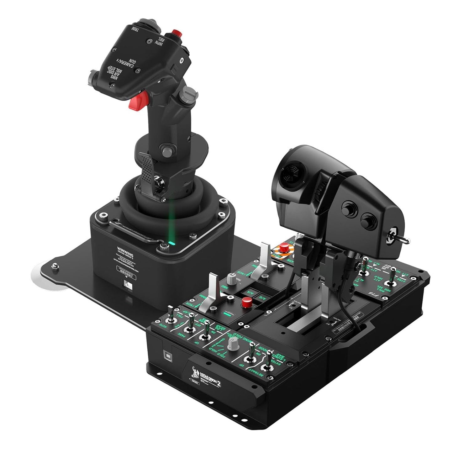 WINWING Orion2 HOTAS Metal Warthog: NavyAce Metal Throttle Grip - Lightweight, Low Inertia, Quick Response, With Dual Throttle Connectors