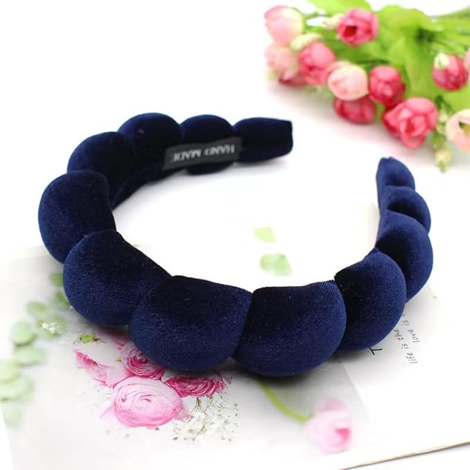 Fashion Headbands for Women Padded Fabric Hair Bands Wide Velvet Non Slip - Image 2