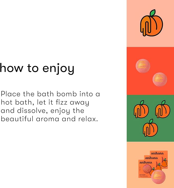 ANIHANA Bath Bomb with Coconut Oil, Paraben Free, Hand-Crafted Luxury Fizzers - Image 4