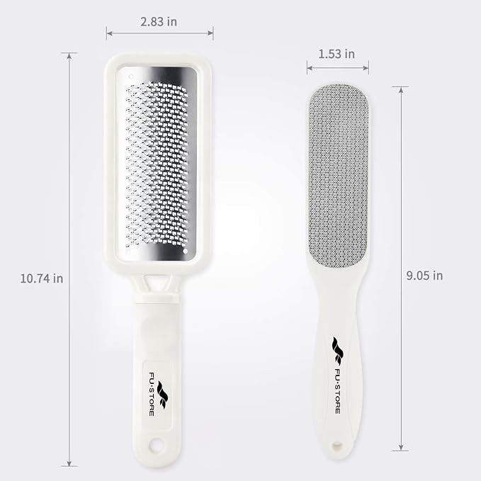 Fu Store 2 Pack Foot Files Callus Remover Stainless Steel Foot Rasp and Dual - Image 8