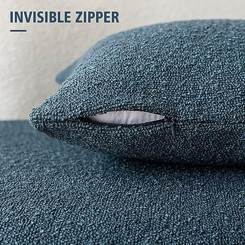 Foindtower Decorative Textured Boucle Throw Pillow Covers 24x24 Inch - Image 3