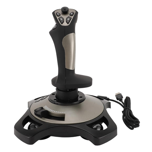 XUMIUZIY PC Flight Joystick Control, USB Wired Flight Stick with Vibration Function and Throttle Control, Universal Simulation Controller Joystick for PC Computer Laptop, 7/8/10/11